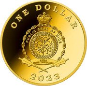 Niue One Dollar Adoration of Three Kings 2023  Proof ONE DOLLAR PUBLIC SEAL OF NIUE ATUA NIUE TUKULAGI 2023 coin obverse Niue One Dollar Adoration of Three Kings 2023  Proof ONE DOLLAR PUBLIC SEAL OF NIUE ATUA NIUE TUKULAGI 2023 coin obverse