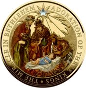 Niue One Dollar Adoration of Three Kings 2023  Proof THE MIRACLE OF BETHLEHEM ADORATION OF THREE KINGS coin reverse Niue One Dollar Adoration of Three Kings 2023  Proof THE MIRACLE OF BETHLEHEM ADORATION OF THREE KINGS coin reverse
