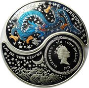 Fiji One Dollar (Year of the Dragon. Set) THE YEAR OF THE DRAGON 1/2 OZ 925 SILVER ELIZABETH II FIJI ONE DOLLAR 2012 coin obverse Fiji One Dollar (Year of the Dragon. Set) THE YEAR OF THE DRAGON 1/2 OZ 925 SILVER ELIZABETH II FIJI ONE DOLLAR 2012 coin obverse