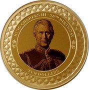 New Zealand Ten Dollars (Charles III 75th Birthday) KING CHARLES III 75TH BIRTHDAY CIIIR CIIIR TEN DOLLARS coin reverse New Zealand Ten Dollars (Charles III 75th Birthday) KING CHARLES III 75TH BIRTHDAY CIIIR CIIIR TEN DOLLARS coin reverse