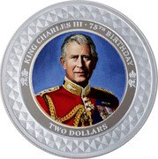 New Zealand Two Dollars (Charles III 75th Birthday) KING CHARLES III 75TH BIRTHDAY CIIIR CIIIR TWO DOLLARS coin reverse New Zealand Two Dollars (Charles III 75th Birthday) KING CHARLES III 75TH BIRTHDAY CIIIR CIIIR TWO DOLLARS coin reverse