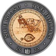 Niue Two Dollars Hiiumaa 2023  Proof NIUE ISLAND TWO DOLLARS 20 23 coin obverse