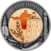 Niue Two Dollars Hiiumaa 2023  Proof HIIUMAA coin reverse