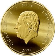 Niue Two Dollars Peter Brock. Back to the Fold 2023  Proof CHARLES III NIUE TWO DOLLARS JC 2023 coin obverse Niue Two Dollars Peter Brock. Back to the Fold 2023  Proof CHARLES III NIUE TWO DOLLARS JC 2023 coin obverse
