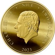 Niue Two Dollars Vietnam Veterans Day 2023  Proof CHARLES III NIUE TWO DOLLARS JC 2023 coin obverse Niue Two Dollars Vietnam Veterans Day 2023  Proof CHARLES III NIUE TWO DOLLARS JC 2023 coin obverse