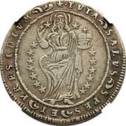 Croatia 1/2 Scudo St. Blaze 1748 SB KM# 10 TVTA SALVS SPES ET PRESIDIVM coin reverse Croatia 1/2 Scudo St. Blaze 1748 SB KM# 10 TVTA SALVS SPES ET PRESIDIVM coin reverse