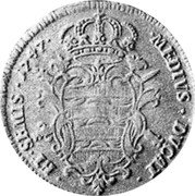 Croatia 1/2 Tallero Poluvizlin 1748 KM# 13 MEDIVS DVCAT ET SEMIS 1747 coin reverse Croatia 1/2 Tallero Poluvizlin 1748 KM# 13 MEDIVS DVCAT ET SEMIS 1747 coin reverse