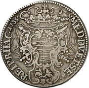 Croatia 1/2 Tallero (Polubradan) MED DVC ET SEM REIP RHAC coin reverse Croatia 1/2 Tallero (Polubradan) MED DVC ET SEM REIP RHAC coin reverse