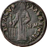 Croatia 1 Bagattino (Saint Lovrinac) TRAGVR S LAVRENTIVC NM coin obverse Croatia 1 Bagattino (Saint Lovrinac) TRAGVR S LAVRENTIVC NM coin obverse