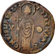 Croatia 1 Bagattino (Saint Stephen) Ƨ ƧTEPHANVƧ PONT LEƧINENƧIƧ V O coin obverse Croatia 1 Bagattino (Saint Stephen) Ƨ ƧTEPHANVƧ PONT LEƧINENƧIƧ V O coin obverse