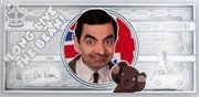Cook Islands 1 Dollar Elizabeth II Mr. Bean 2021  Prooflike LONG LIVE THE BEAN! BANK OF ENGLAND YES INDEEDM THIS IS REAL MONEY! REAL SILVER WITH DEAREST TEDDY AND MYSELF ON IT 2021 © MR. BEAN coin reverse