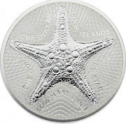 Cook Islands One Dollar Elizabeth II Silver Star 2020 COOK ISLANDS SILVER STAR FINE SILVER .9999 ONE OUNCE ONE DOLLAR coin reverse Cook Islands One Dollar Elizabeth II Silver Star 2020 COOK ISLANDS SILVER STAR FINE SILVER .9999 ONE OUNCE ONE DOLLAR coin reverse