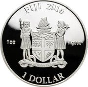 Fiji 1 Dollar (Falcon) FIJI 2016 1 DOLLAR REREVAKA NA KALOU KA DOKA NA TUI 1 OZ AG999 coin obverse Fiji 1 Dollar (Falcon) FIJI 2016 1 DOLLAR REREVAKA NA KALOU KA DOKA NA TUI 1 OZ AG999 coin obverse