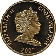 Cook Islands One Dollar Kings and Queens of Britain. William III 2007 Proof 2007 COOK ISLANDS ELIZABETH II coin obverse Cook Islands One Dollar Kings and Queens of Britain. William III 2007 Proof 2007 COOK ISLANDS ELIZABETH II coin obverse