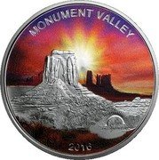Fiji 1 Dollar (Monument Valley) MONUMENT VALLEY 2016 coin reverse