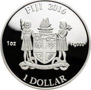 Fiji 1 Dollar (Winter Soldier) FIJI 2016 1 DOLLAR REREVAKA NA KALOU KA DOKA NA TUI 1 OZ AG999 coin obverse Fiji 1 Dollar (Winter Soldier) FIJI 2016 1 DOLLAR REREVAKA NA KALOU KA DOKA NA TUI 1 OZ AG999 coin obverse