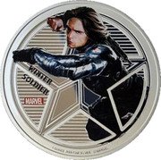 Fiji 1 Dollar (Winter Soldier) WINTER SOLDIER MARVEL 1 OUNCE .999 SILVER ©MARVEL coin reverse Fiji 1 Dollar (Winter Soldier) WINTER SOLDIER MARVEL 1 OUNCE .999 SILVER ©MARVEL coin reverse
