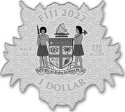 Fiji 1 Dollar Year of the Tiger. Muzzle 2022 BU FIJI 2022 REREVAKA NA KALOU KA DOKA NA TUI 1 DOLLAR HALF OZ .999 FINE SILVER coin obverse Fiji 1 Dollar Year of the Tiger. Muzzle 2022 BU FIJI 2022 REREVAKA NA KALOU KA DOKA NA TUI 1 DOLLAR HALF OZ .999 FINE SILVER coin obverse