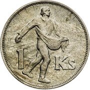 Slovakia 1 Koruna (Pattern) 1 KS coin reverse Slovakia 1 Koruna (Pattern) 1 KS coin reverse
