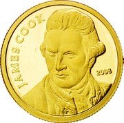 Cook Islands 10 Dollars (Captain James Cook) 2008 JAMES COOK coin reverse Cook Islands 10 Dollars (Captain James Cook) 2008 JAMES COOK coin reverse