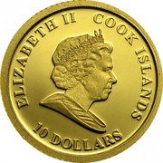 Cook Islands 10 Dollars (Diana.) 10 DOLLARS COOK ISLANDS ELIZABETH II coin obverse Cook Islands 10 Dollars (Diana.) 10 DOLLARS COOK ISLANDS ELIZABETH II coin obverse
