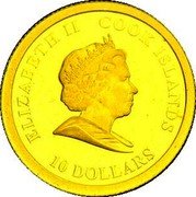 Cook Islands 10 Dollars (Engagement of Sweden´s Princess Victoria to Daniel Westling) ELIZABETH II COOK ISLANDS 10 DOLLARS coin obverse Cook Islands 10 Dollars (Engagement of Sweden´s Princess Victoria to Daniel Westling) ELIZABETH II COOK ISLANDS 10 DOLLARS coin obverse