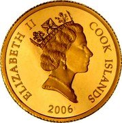 Cook Islands 10 Dollars (Lost Dutchman's Gold Mine) 2006 COOK ISLANDS ELIZABETH II coin obverse