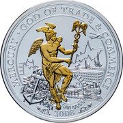 Cook Islands 10 Dollars (Mercury) 2008 GOD OF TRADE & COMMERCE MERCURY coin reverse Cook Islands 10 Dollars (Mercury) 2008 GOD OF TRADE & COMMERCE MERCURY coin reverse