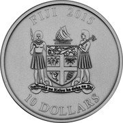Fiji 10 Dollars (Proboscis Monkey) FIJI 2015 10 DOLLARS coin obverse Fiji 10 Dollars (Proboscis Monkey) FIJI 2015 10 DOLLARS coin obverse