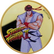 Fiji 10 Dollars Street Fighter II 30th Anniversary. Ryu 2021 STREET FIGHTER II ©CAPCOM coin reverse Fiji 10 Dollars Street Fighter II 30th Anniversary. Ryu 2021 STREET FIGHTER II ©CAPCOM coin reverse
