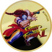 Fiji 10 Dollars (Street Fighter II 30th Anniversary. Vega) STREET FIGHTER II ©CAPCOM coin reverse Fiji 10 Dollars (Street Fighter II 30th Anniversary. Vega) STREET FIGHTER II ©CAPCOM coin reverse