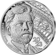 France 100 Euro (Centenary of the Death of Gustave Eiffel) 2023 GUSTAVE EIFFEL 1832 - 1923 coin reverse