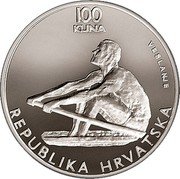 Croatia 100 Kuna Olympic Games in Atlanta 1996 Proof KM# 42 100 KUNA VESLANJE REPUBLIKA HRVATSKA coin obverse Croatia 100 Kuna Olympic Games in Atlanta 1996 Proof KM# 42 100 KUNA VESLANJE REPUBLIKA HRVATSKA coin obverse