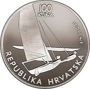 Croatia 100 Kuna Olympic Games in Atlanta 1996 Proof KM# 41 100 KUNA JEDRENJE REPUBLIKA HRVATSKA coin obverse Croatia 100 Kuna Olympic Games in Atlanta 1996 Proof KM# 41 100 KUNA JEDRENJE REPUBLIKA HRVATSKA coin obverse