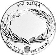 Croatia 150 Kuna Olympic Games in China 2006 Proof KM# 87 150 KUNA REPUBLIKA HRVATSKA coin obverse Croatia 150 Kuna Olympic Games in China 2006 Proof KM# 87 150 KUNA REPUBLIKA HRVATSKA coin obverse