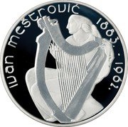 Croatia 150 Kuna Ivan Mestrovic 2007 Proof KM# 88 IVAN MEŠTROVIĆ 1883-1962. coin reverse Croatia 150 Kuna Ivan Mestrovic 2007 Proof KM# 88 IVAN MEŠTROVIĆ 1883-1962. coin reverse