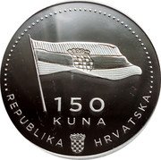 Croatia 150 Kuna (25th Anniversary of the Military and Police Operations Flash) KM# 120 150 KUNA REPUBLIKA HRVATSKA coin obverse Croatia 150 Kuna (25th Anniversary of the Military and Police Operations Flash) KM# 120 150 KUNA REPUBLIKA HRVATSKA coin obverse