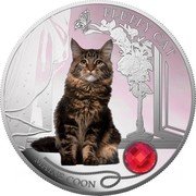 Fiji 2 Dollars (Maine Coon) MAINE COON FLUFFY CAT coin reverse Fiji 2 Dollars (Maine Coon) MAINE COON FLUFFY CAT coin reverse