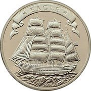 Cook Islands 2 Dollars (Tall Ships. Eagle) EAGLE 2008 coin reverse Cook Islands 2 Dollars (Tall Ships. Eagle) EAGLE 2008 coin reverse