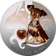 Fiji 2 Dollars (Toy Terrier) MY LITTLE PUPPY TOY TERRIER coin reverse Fiji 2 Dollars (Toy Terrier) MY LITTLE PUPPY TOY TERRIER coin reverse