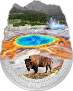 Fiji 2 Dollars (Yellowstone National Park) 999 SILVER - ONE OUNCE YELLOWSTONE NATIONAL PARK 2022 coin reverse Fiji 2 Dollars (Yellowstone National Park) 999 SILVER - ONE OUNCE YELLOWSTONE NATIONAL PARK 2022 coin reverse