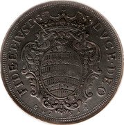 Croatia 2 Ducati Maria Theresa 1791 GA//GA KM# 20 DVCE DEO FIDE ET IVST G 17 91 A coin reverse Croatia 2 Ducati Maria Theresa 1791 GA//GA KM# 20 DVCE DEO FIDE ET IVST G 17 91 A coin reverse