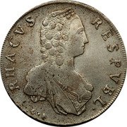 Croatia 2 Ducati Maria Theresa 1794 KM# 21 RESPVBL RHACVS G A coin obverse Croatia 2 Ducati Maria Theresa 1794 KM# 21 RESPVBL RHACVS G A coin obverse