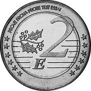 Russia 2 Euro (Fantasy Pattern) X# Pn10 2 E PROVE PROVA PROBE TEST ESSAI coin reverse