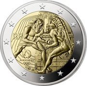 France 2 Euro Games of the XXXIII Olympiad 2024 Proof RF PARIS 2024 2024 coin obverse