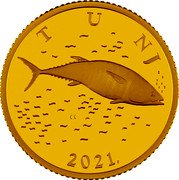 Croatia 2 Kune Tuna 1993 Proof KM# 10b TUNJ KK 2021. coin reverse Croatia 2 Kune Tuna 1993 Proof KM# 10b TUNJ KK 2021. coin reverse