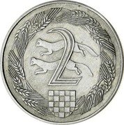 Croatia 2 Kune Pattern 1941 KM# Pn25 2 coin reverse