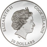 Cook Islands 20 Dollars Elizabeth II Vault 2023  Proof ELIZABETH II COOK ISLANDS IRB 20 DOLLARS coin obverse