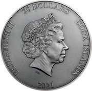 Cook Islands 20 Dollars The Journey Classic Car 2021 Proof 20 DOLLARS 2021 COOK ISLANDS ELIZABETH II IRB coin obverse