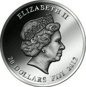 Fiji 20 Dollars (Titanic Heart of the Ocean) ELIZABETH II 20 DOLLARS FIJI 2012 coin obverse Fiji 20 Dollars (Titanic Heart of the Ocean) ELIZABETH II 20 DOLLARS FIJI 2012 coin obverse